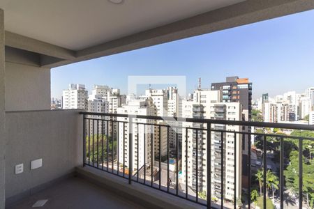 Varanda de kitnet/studio à venda com 1 quarto, 26m² em Cidade Monções, São Paulo