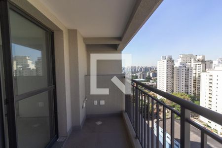 Varanda de kitnet/studio à venda com 1 quarto, 26m² em Cidade Monções, São Paulo