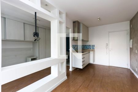 sala  de apartamento para alugar com 1 quarto, 35m² em Real Parque, São Paulo