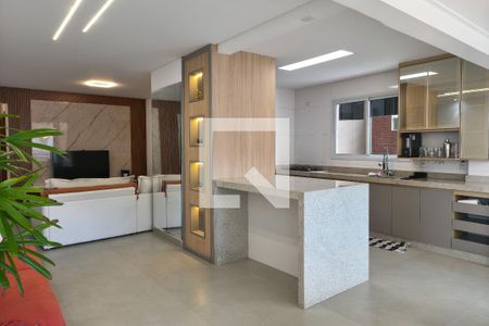Sala de apartamento para alugar com 3 quartos, 149m² em Canto do Forte, Praia Grande