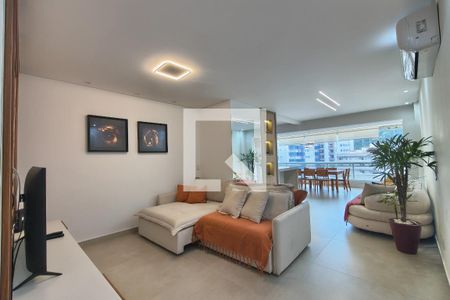 Sala de apartamento para alugar com 3 quartos, 149m² em Canto do Forte, Praia Grande