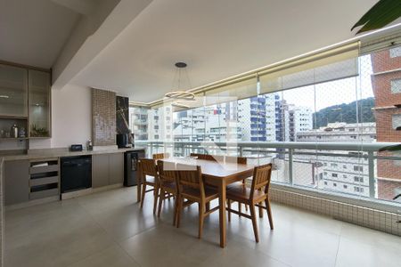 Sala de apartamento para alugar com 3 quartos, 149m² em Canto do Forte, Praia Grande
