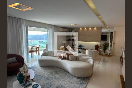  Sala de Estar de apartamento à venda com 3 quartos, 202m² em Alphaville Empresarial, Santana de Parnaíba