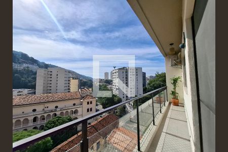 Varanda  de apartamento à venda com 2 quartos, 67m² em Cosme Velho, Rio de Janeiro