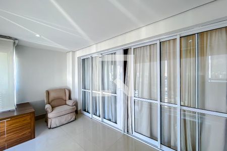 Varanda da Sala de apartamento para alugar com 1 quarto, 50m² em Jardim Analia Franco, São Paulo