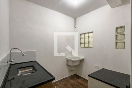 Sala - Cozinha de casa de condomínio para alugar com 1 quarto, 50m² em Guilhermina, Praia Grande