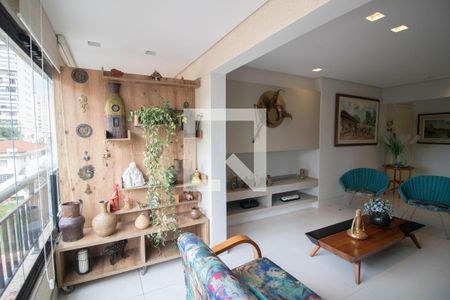 VARANDA DA SALA E ÁREA GOURMET de apartamento à venda com 4 quartos, 205m² em Santana, São Paulo