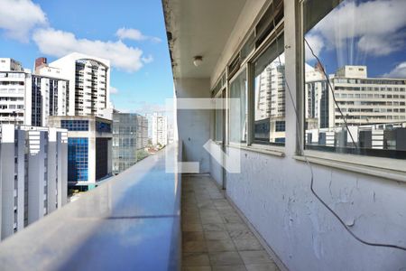 Varanda da Sala de apartamento à venda com 3 quartos, 65m² em Lourdes, Belo Horizonte