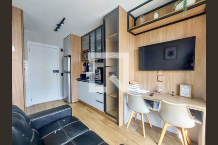 Sala/Cozinha de apartamento para alugar com 1 quarto, 26m² em Campo Belo, São Paulo
