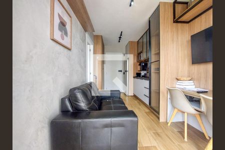 Sala/Cozinha de apartamento para alugar com 1 quarto, 26m² em Campo Belo, São Paulo