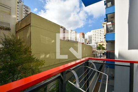 varanda sala de estar de apartamento para alugar com 1 quarto, 41m² em Pinheiros, São Paulo