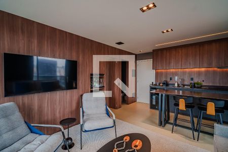 Sala de apartamento à venda com 1 quarto, 62m² em Pinheiros, São Paulo