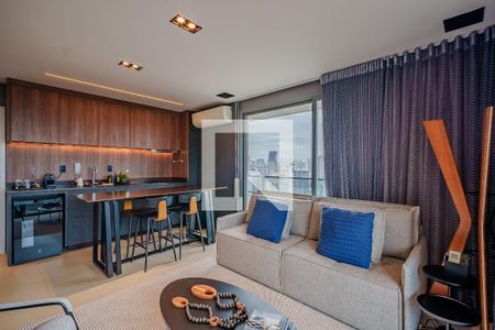 Sala de apartamento à venda com 1 quarto, 62m² em Pinheiros, São Paulo