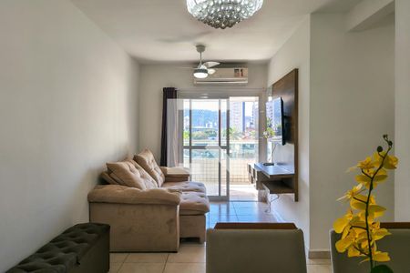 Sala de apartamento para alugar com 2 quartos, 80m² em Canto do Forte, Praia Grande