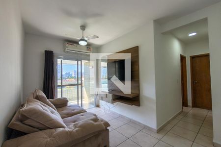 Sala de apartamento para alugar com 2 quartos, 80m² em Canto do Forte, Praia Grande