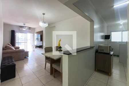 Sala/Cozinha de apartamento para alugar com 2 quartos, 80m² em Canto do Forte, Praia Grande