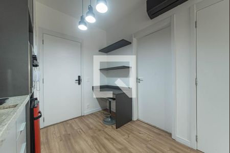 Sala - Cozinha Integrada de apartamento para alugar com 1 quarto, 34m² em Campo Belo, São Paulo