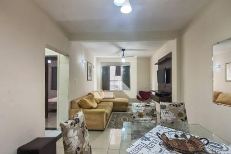 Sala de apartamento para alugar com 1 quarto, 56m² em Cidade Ocian, Praia Grande