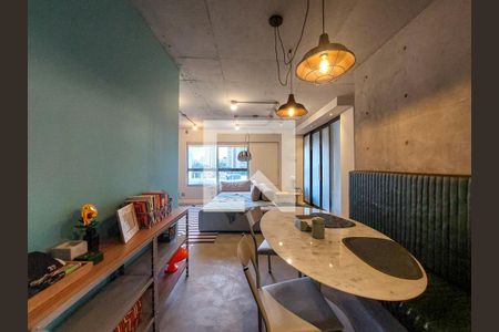 Sala de apartamento para alugar com 1 quarto, 72m² em Jardim das Acacias, São Paulo