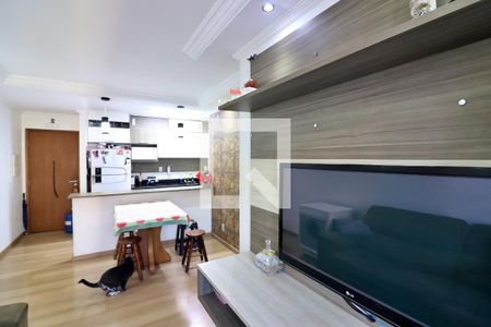 Sala  de apartamento à venda com 3 quartos, 70m² em Jardim Santo André, Santo André