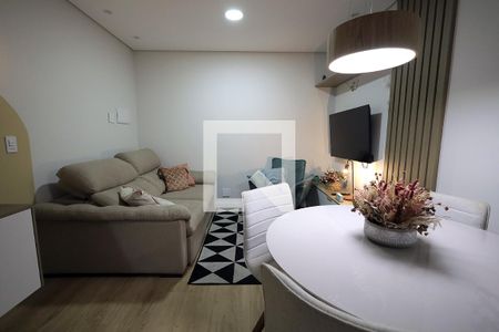 Sala de apartamento à venda com 2 quartos, 48m² em Vila Tibiriçá, Santo André