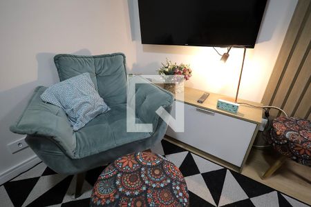 Sala de apartamento à venda com 2 quartos, 48m² em Vila Tibiriçá, Santo André