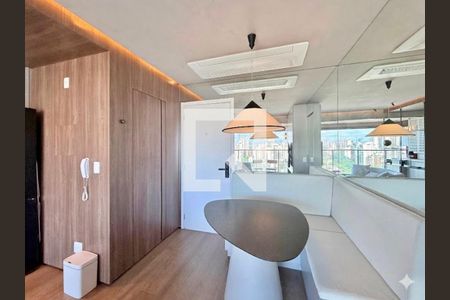 Sala de apartamento à venda com 1 quarto, 38m² em Brooklin, São Paulo