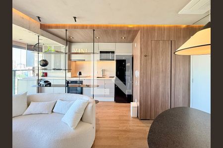 Sala de apartamento à venda com 1 quarto, 38m² em Brooklin, São Paulo