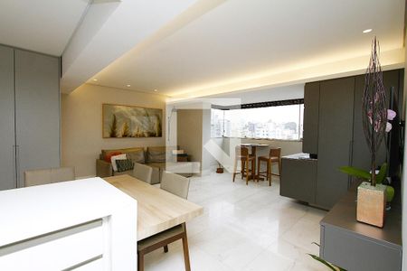 Sala de apartamento à venda com 3 quartos, 95m² em Gutierrez, Belo Horizonte