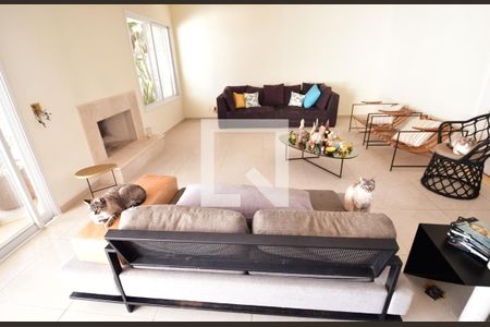 Sala de casa de condomínio para alugar com 4 quartos, 380m² em Vila Hollândia, Campinas