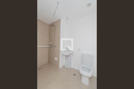 Banheiro de kitnet/studio para alugar com 1 quarto, 24m² em Bela Vista, São Paulo