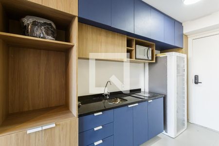 Cozinha de kitnet/studio para alugar com 1 quarto, 25m² em Vila Olímpia, São Paulo