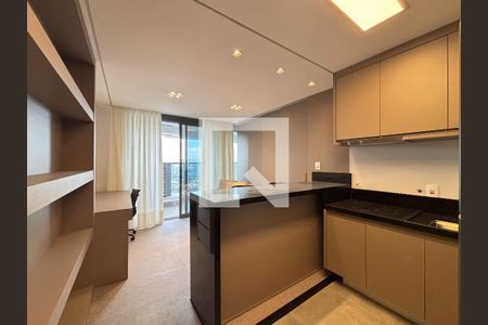 Sala/Cozinha de apartamento para alugar com 1 quarto, 42m² em Itaim Bibi, São Paulo