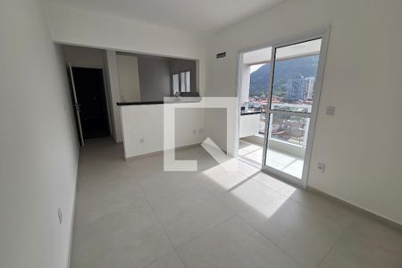 Sala de apartamento para alugar com 2 quartos, 70m² em Canto do Forte, Praia Grande