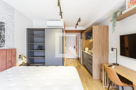 Studio de kitnet/studio para alugar com 1 quarto, 28m² em Indianópolis, São Paulo