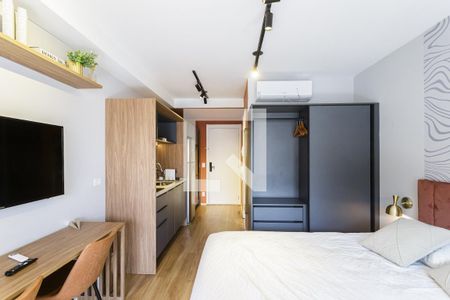 Studio de kitnet/studio para alugar com 1 quarto, 28m² em Indianópolis, São Paulo
