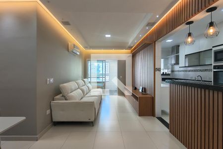 Sala de apartamento para alugar com 3 quartos, 130m² em Vila Caiçara, Praia Grande