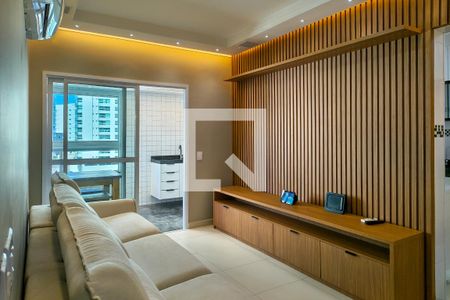 Sala de apartamento para alugar com 3 quartos, 130m² em Vila Caiçara, Praia Grande
