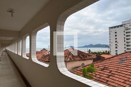 Corredor de apartamento para alugar com 2 quartos, 50m² em Gonzaga, Santos