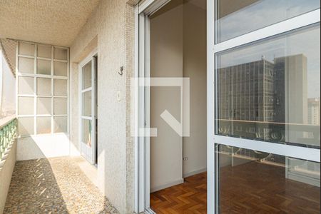 Varanda da Sala e do Quarto de apartamento à venda com 1 quarto, 69m² em Bela Vista, São Paulo