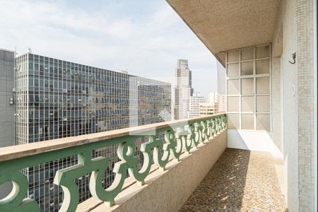 Varanda da Sala e do Quarto de apartamento à venda com 1 quarto, 69m² em Bela Vista, São Paulo