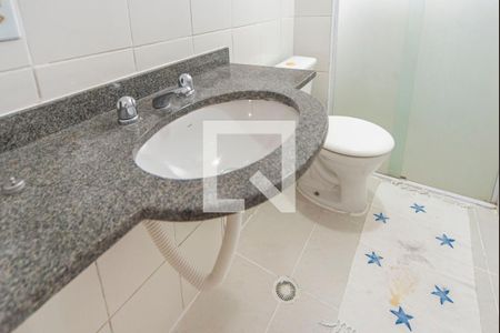 Banheiro de apartamento à venda com 2 quartos, 87m² em Vila Homero Thon, Santo André