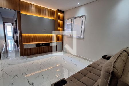 Sala  de apartamento para alugar com 3 quartos, 90m² em Vila Curuçá, Santo André