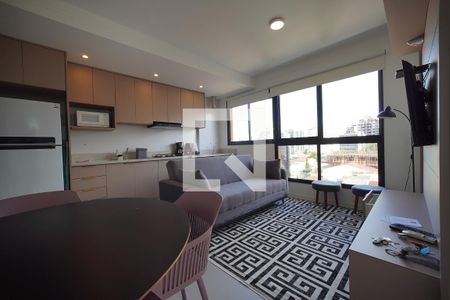 Sala de apartamento para alugar com 1 quarto, 40m² em Centro, Florianópolis