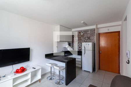 Sala/Cozinha de apartamento para alugar com 1 quarto, 40m² em Ouro Preto, Belo Horizonte