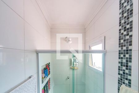 Banheiro  de apartamento à venda com 2 quartos, 69m² em Vila Scarpelli, Santo André