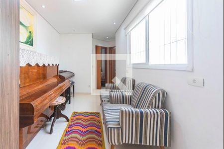 Sala de apartamento à venda com 2 quartos, 69m² em Vila Scarpelli, Santo André