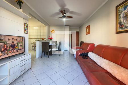 Sala de apartamento para alugar com 1 quarto, 62m² em Canto do Forte, Praia Grande