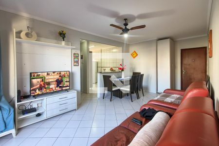 Sala  de apartamento para alugar com 1 quarto, 62m² em Canto do Forte, Praia Grande