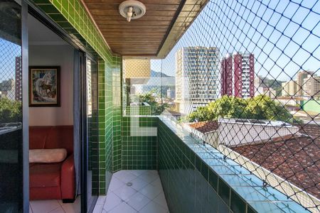 Sacada de apartamento para alugar com 1 quarto, 62m² em Canto do Forte, Praia Grande